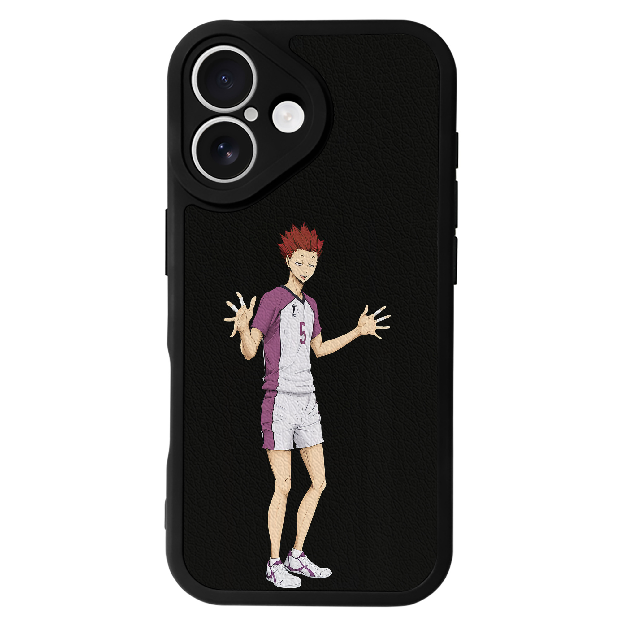（画像用） ハイキュー!! Haikyu!! 【iPhone 16シリーズ対応】シリコンスマホケース（レザー調） 材質：シリコン